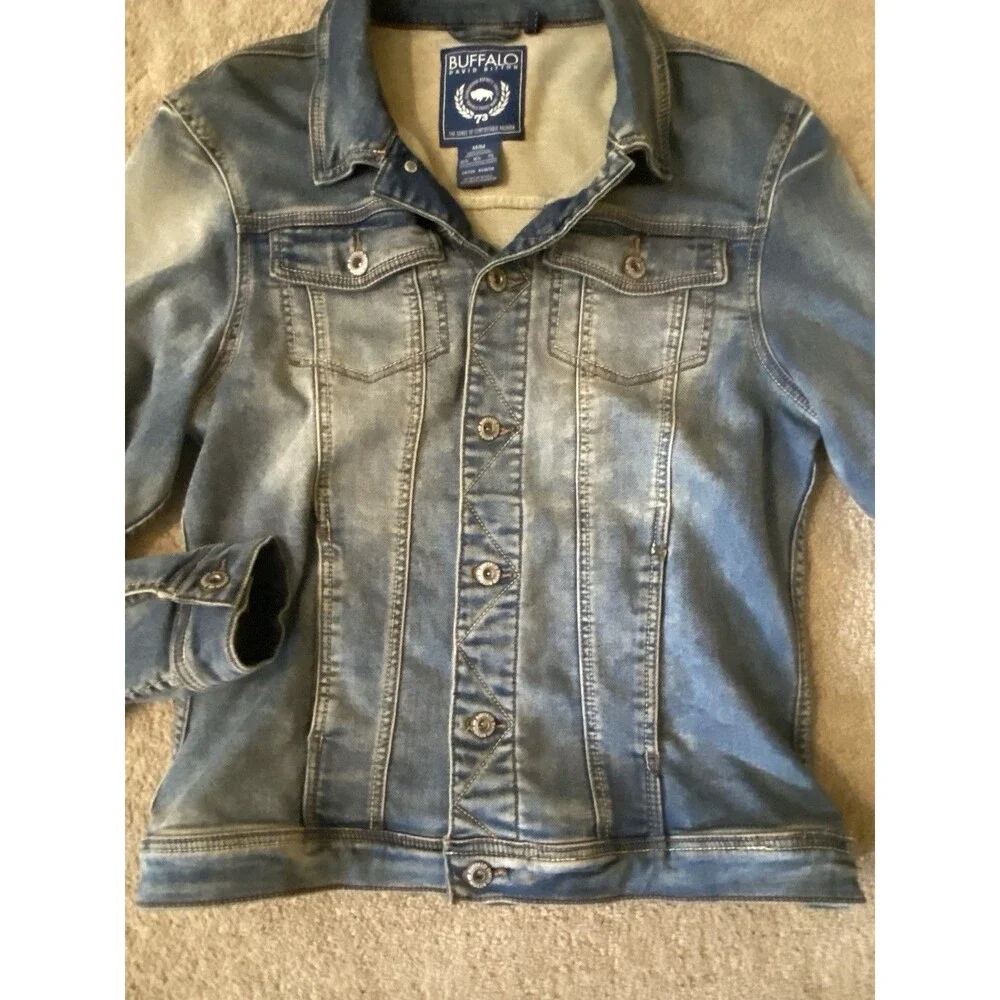 Buffalo David Bitton Slim Trucker Denim Jacket Men’s Size M